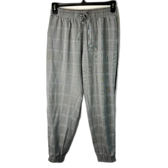 Walter Baker Plaid Drawstring Jogger Pant with Stripe Size Small - Picture 1 of 11